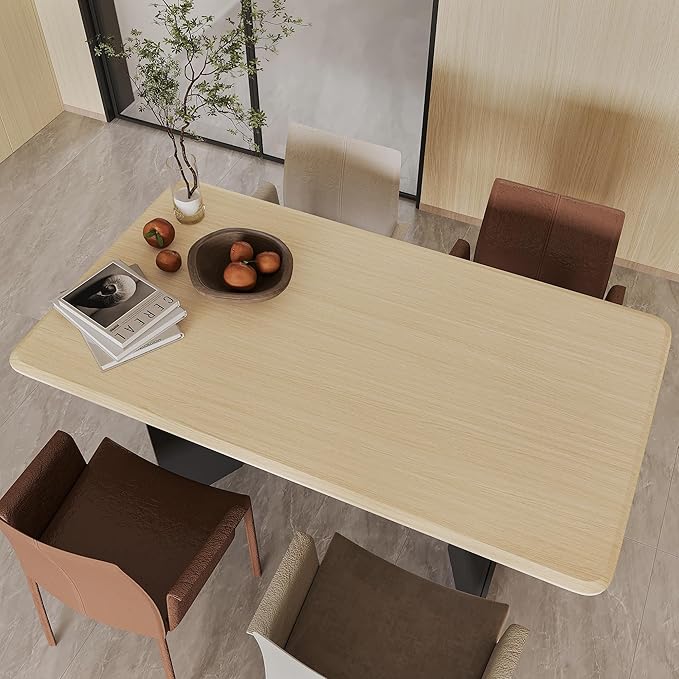 BOMENG White Oak Wood Contact Paper Peel and Stick Light Oak Wallpaper
