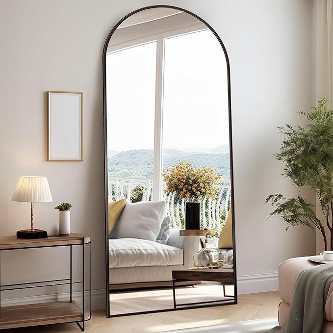 Rowjut Floor Full Length Mirror, Arched Mirrors Full Length 76"x34"