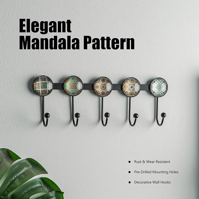 Boho Coat Rack Wall Mounted
