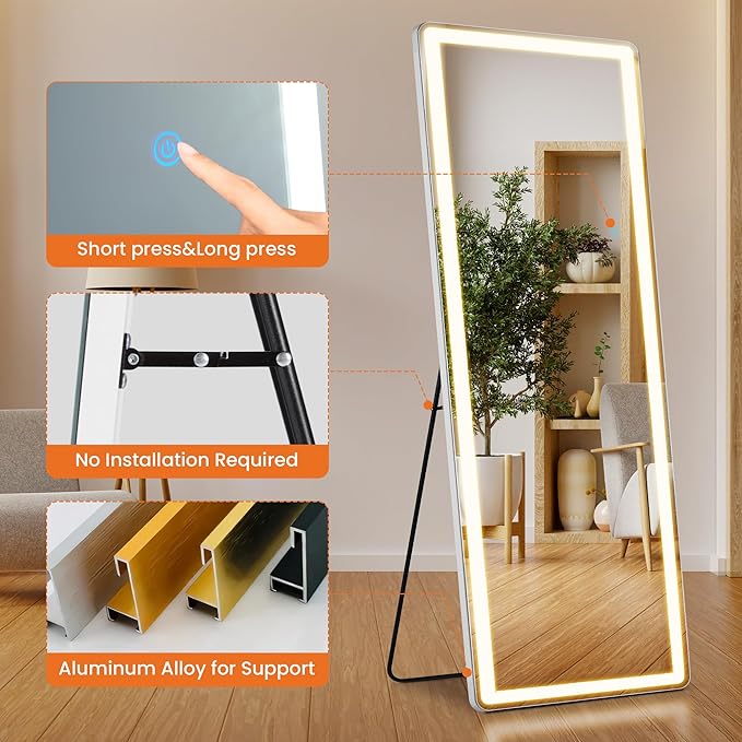 71" x 26" Arched Full Length Mirror