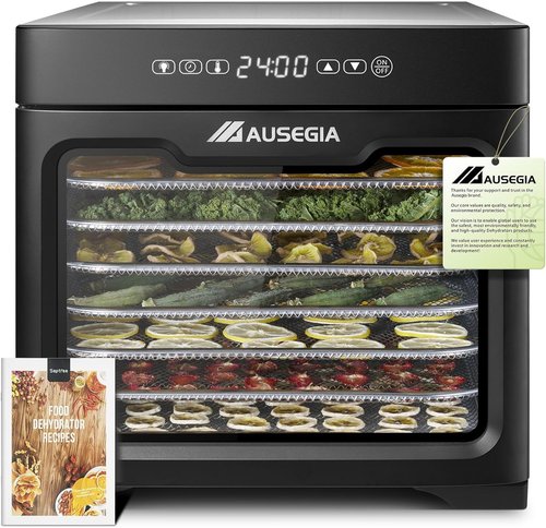 **Commercial Food Dehydrator - 800W Stainless Steel Dryer for Meat, Fruit & Veggies | 9 ftÃÂ² Usable Area**