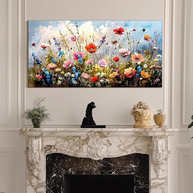 SERIMINO Large Wall Art for Living Room Canvas Prints, Farmhouse Nature Floral