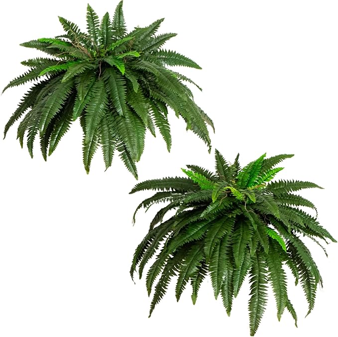 Nearly Natural 48in Artificial Boston Fern, Large Faux Greenery