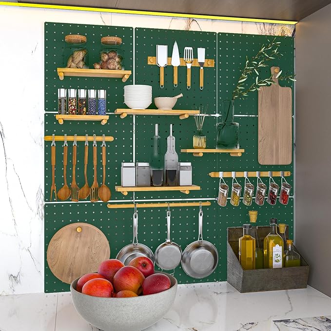PegBoard, Heavy Duty Peg Board for Walls Home, Garage Tool Storage, Craft Room