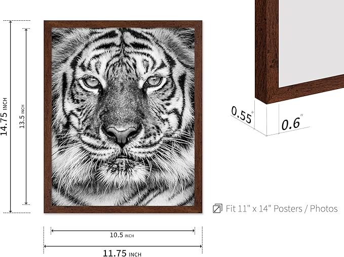 Poster Master Vintage Tiger Face Print