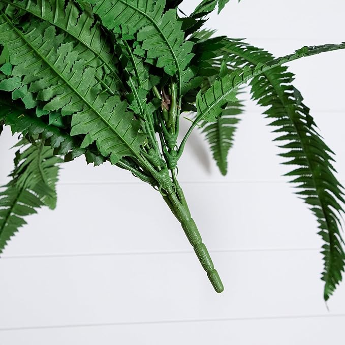 Nearly Natural 48in Artificial Boston Fern, Large Faux Greenery