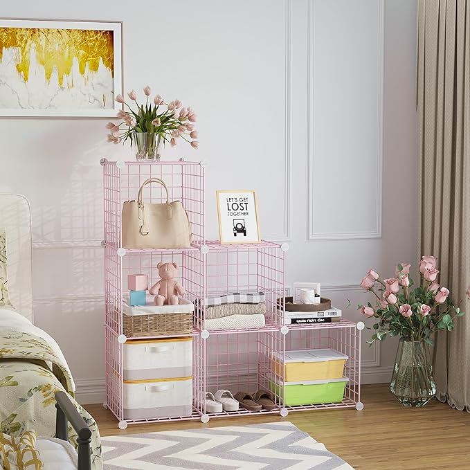 C&AHOME Wire Cube Storage, 6
