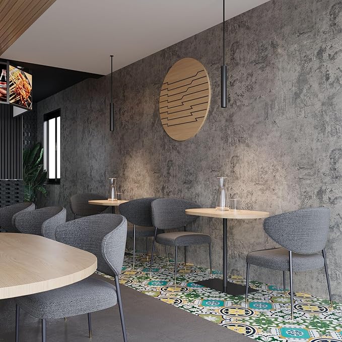 BAYYA Concrete Wallpaper Peel and Stick Grey/Brown/Beige Cement Contact Paper