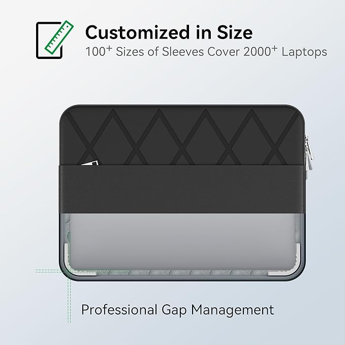 Smatree Laptop Sleeve for 15.6 inch MSI Modern 15 B13M/B12H/B12M/B7M/H B13M/H C13M, for 14 inch Modern 14 C7M/C11M, Protective Slim Laptop Case with Accessory Pocket, YKK Zipper(E646)