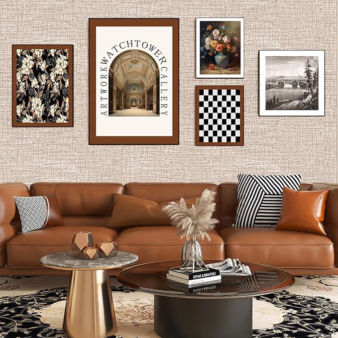 Amiya Grasscloth Khaki Wallpaper Peel and Stick Tan Faux Fabric Linen Contact