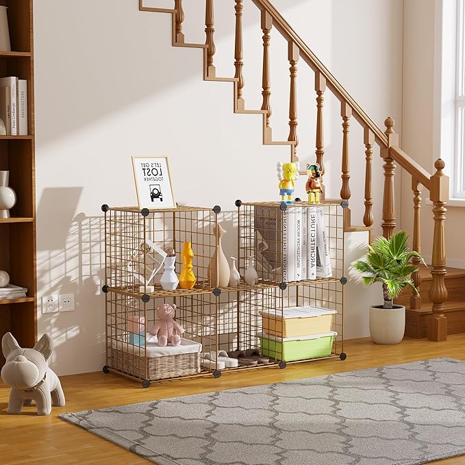 C&AHOME Wire Cube Storage, 6