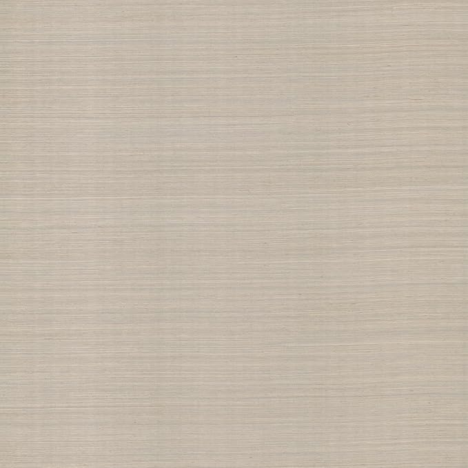 York Wallcoverings Natural Sisal Warm Grey Peel and Stick Grasscloth Wallpaper