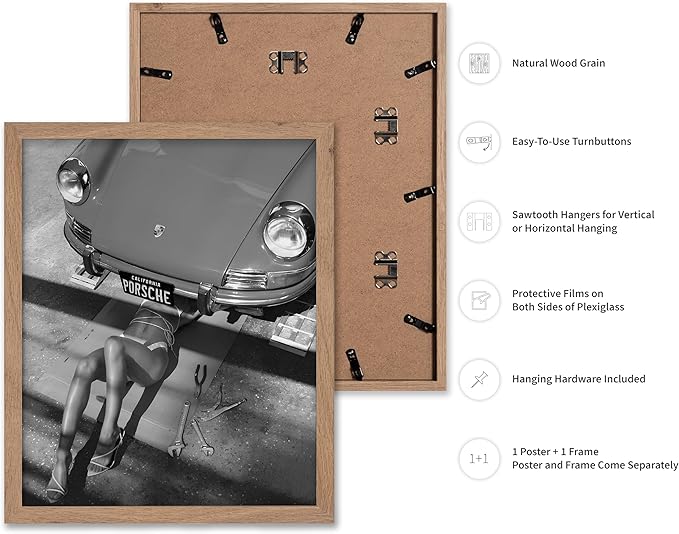 Poster Master Woman Under Classic Car Poster