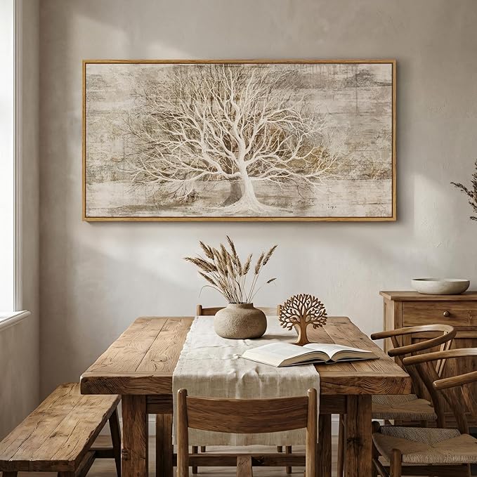 Large Framed Tree of Life Wall Art