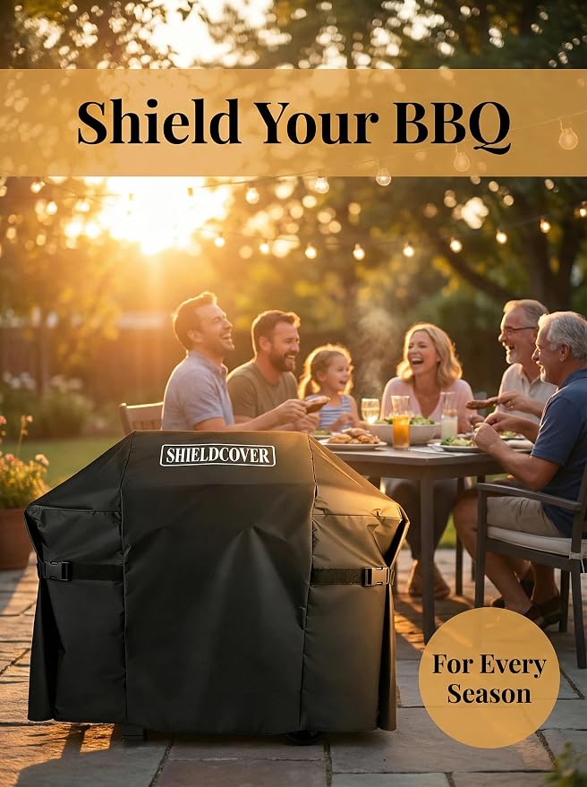Heavy Duty Grill Cover for Weber Spirit 2 Series - All Weather 800D Oxford Fabric BBQ Cover for Spirit II E-210 E-310, Spirit 300 & 200 Series, Waterproof & Fade Resistant