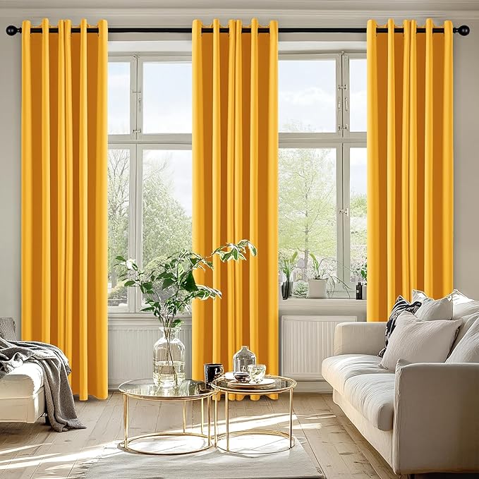 MIULEE Blackout Curtains for Bedroom Living Room 2 Panels, Thermal Insulated