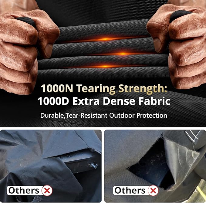 PasWith Griddle Cover for Blackstone 22 inch with Hood & Stand[Upgrade 1000D Heavy Duty Fabric]Waterproof UV & Fade Resistant Griddle Cover for Blackstone 17 and 22 inch Grill with Straps & Air Vents