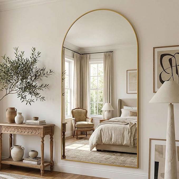 Suidia 90"x46" Arched Full Length Mirror