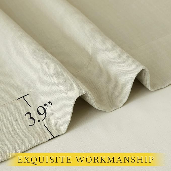 NICETOWN Room Darkening Living Room Curtains 96 inches Long, Pinch Pleated