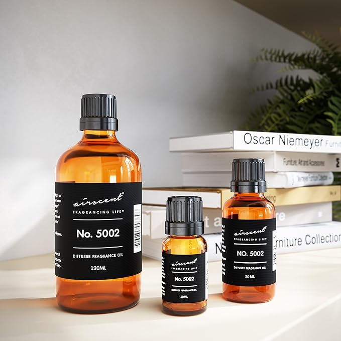 AirScent Creed-Aventus-Inspired Diffuser Oil - No. 5002 Perfume Dupe - Premium Fragrance Oil Blend for Ultrasonic and Waterless Diffusers and Crafting - 30 ml, 1 fl oz Glass Bottle with Dropper