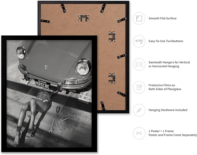 Poster Master Woman Under Classic Car Poster