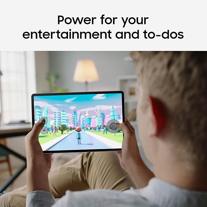 SAMSUNG Galaxy Tab S10 FE 128GB WiFi Android Tablet, Large Display, Long Battery Life, Exynos 1580 Processor, IP68 Water-Resistant, 90 Hz Refresh, S Pen for Note-Taking, US Version, Silver