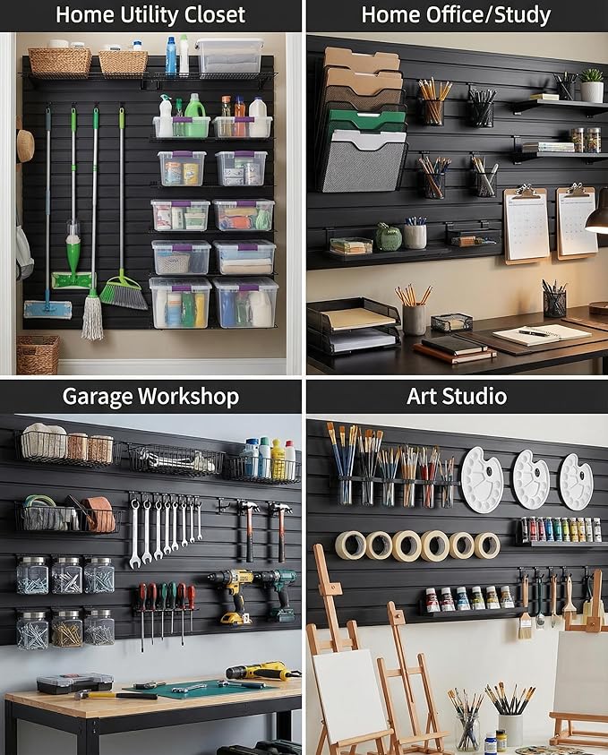 Slatwall Panels 4'x8' Garage Wall Organizer