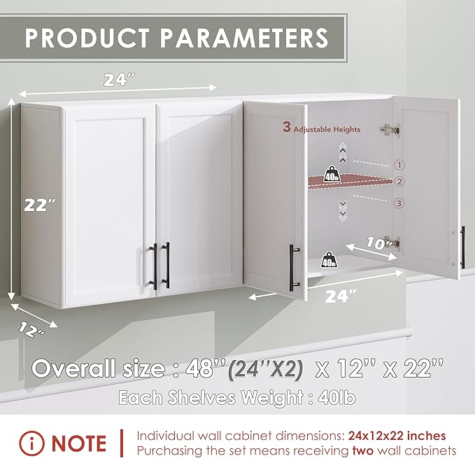 Furnaza Wall Storage Cabinet