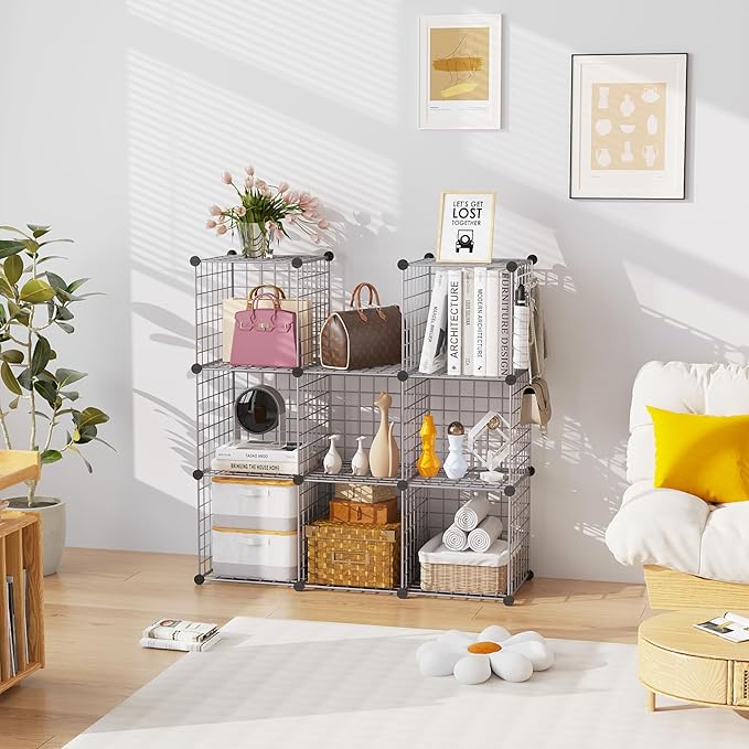 C&AHOME Wire Cube Storage, 8