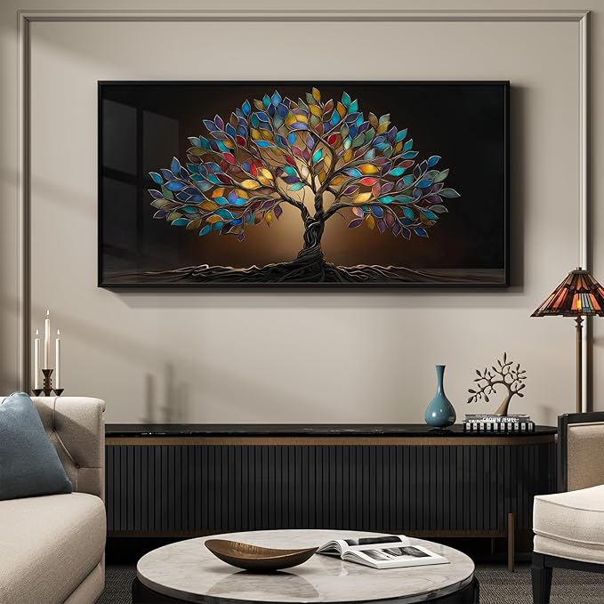 Large Framed Tree of Life Wall Art