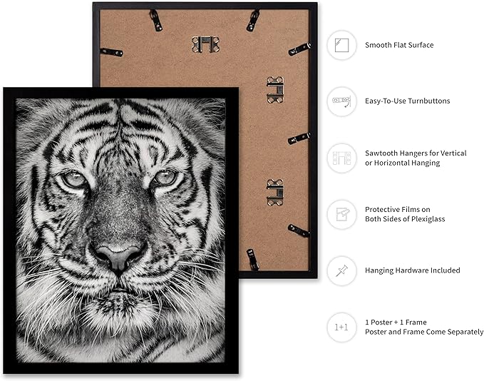 Poster Master Vintage Tiger Face Print