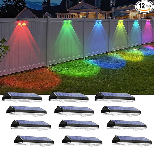 Solar Fence Lights Outdoor