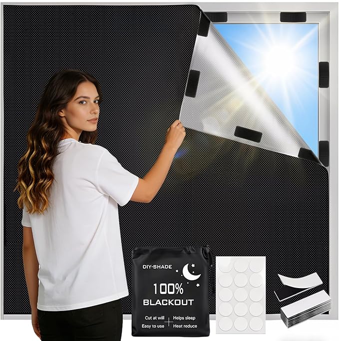 Blackout Blinds 118" x 57", 100% Blackout Curtains