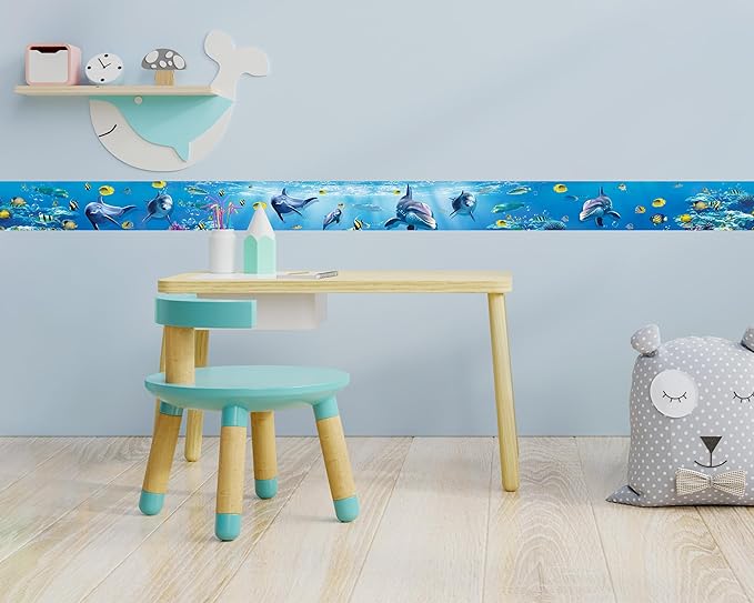 FLFK Peel and Stick Wallpaper Border Wall Decals