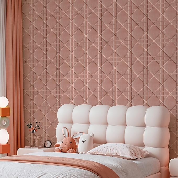 Velvet 3d wall panels for Interior wall Decor peel and stick, Soundproof