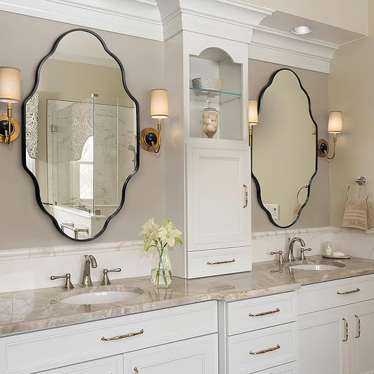 Scalloped Mirror for Bathroom