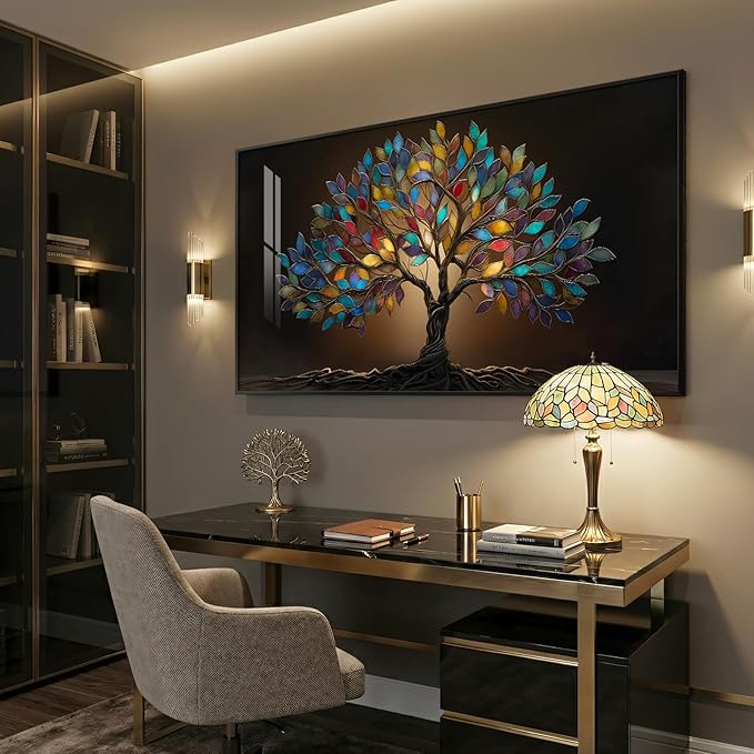 Large Framed Tree of Life Wall Art