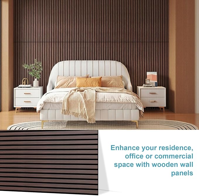 Wood Slat Acoustic Wall Panels-3D Fluted Sound Absorbing Panel