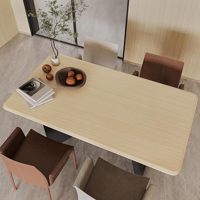 BOMENG Large White Oak Wood Wallpaper Light Oak Contact Paper Peel and Stick