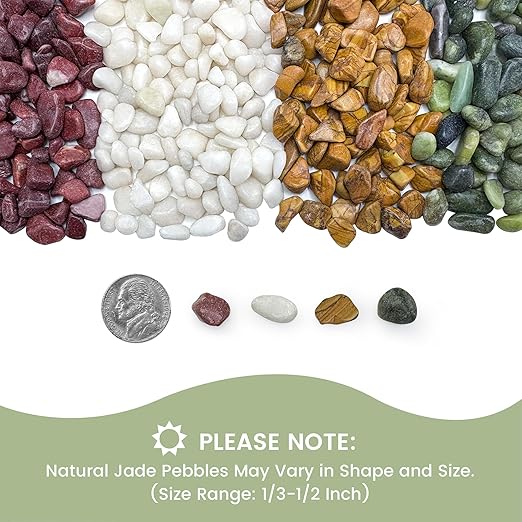 SIDONG 5 LB Natural Gravel Pebbles, 2/5 Inch Small Pea Gravel Stones, Decorative River Rocks for Succulents, Aquariums, Vases, Indoor Plants, Garden Landscaping, DIY