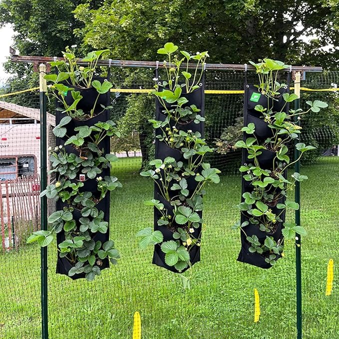 New Upgraded Deeper and Bigger 7 Pocket Hanging Vertical Garden Wall Planter