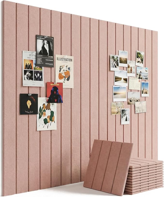 Aothia 12-Pack Felt Bulletin Board Tiles