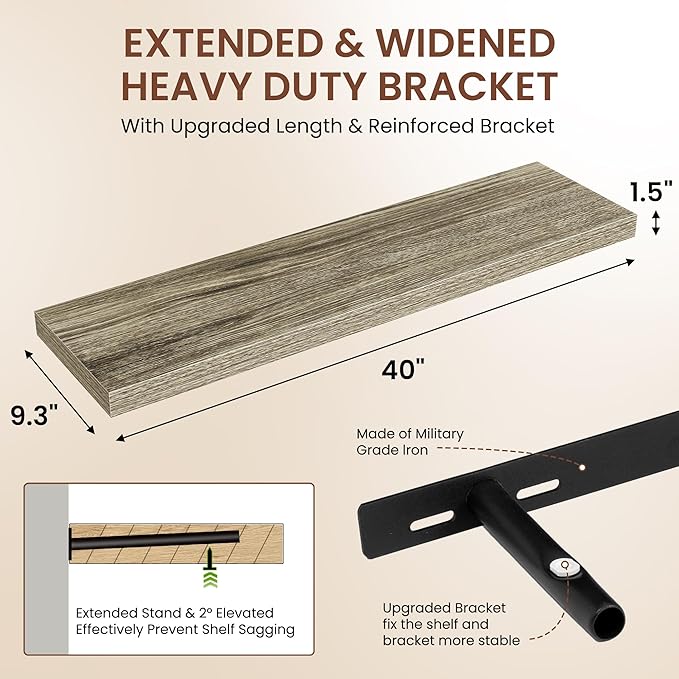 Dreamland 40 Inches Floating Shelves