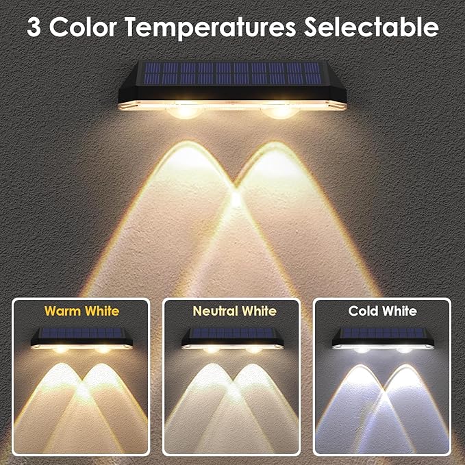 LIANGLOME Solar Fence Lights