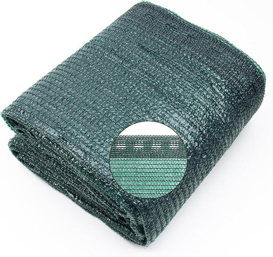 Cool Area 70% 8x20ft Sunblock Shade Cloth Cover Mesh UV Resistant Net for Garden Flower Plant Greenhouse, Dark Green