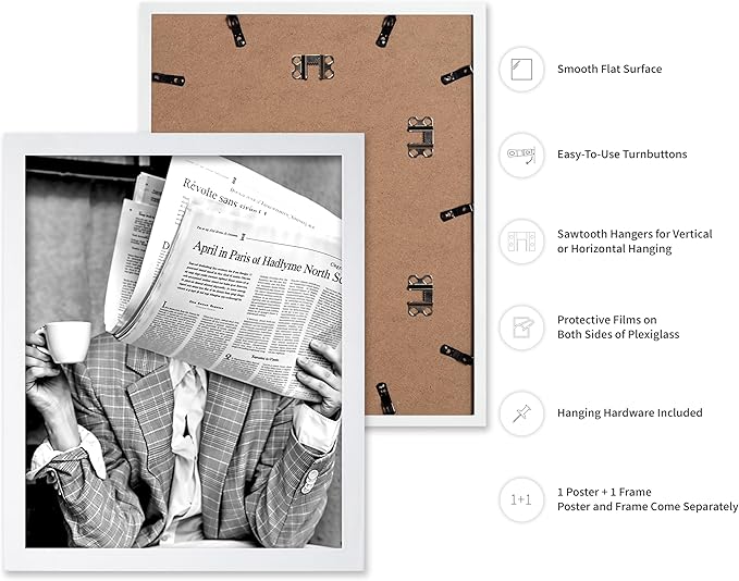 Poster Master Woman Reading Newspaper