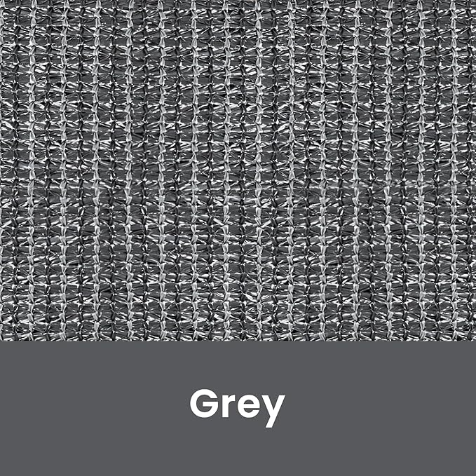 8'W x 6'H Gray Patio Shades Roll up Outdoor Roller Shade Crank Wand Blind