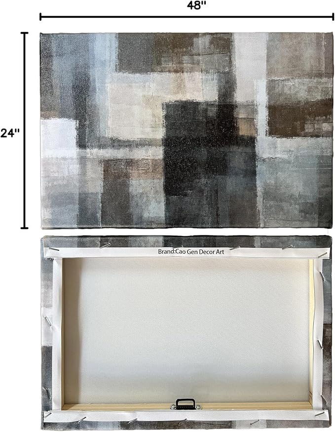 Cao Gen Decor Art A62462 Canvas Prints Abstract Wall Art Print Paintings Grey