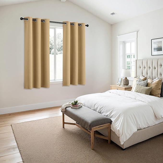MIULEE Blackout Curtains for Bedroom Living Room 2 Panels, Thermal Insulated