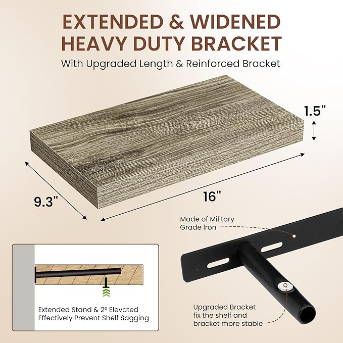 Dreamland 16 Inches Floating Shelves